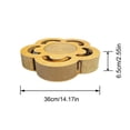 thumbnail image 3 of yeacher Interactive Cat Scratcher Toy with Ball Track, Rotating Playboard, and Multi-Shape Corrugated Paper Design - Compact Flower Shape for Kittens, 3 of 6