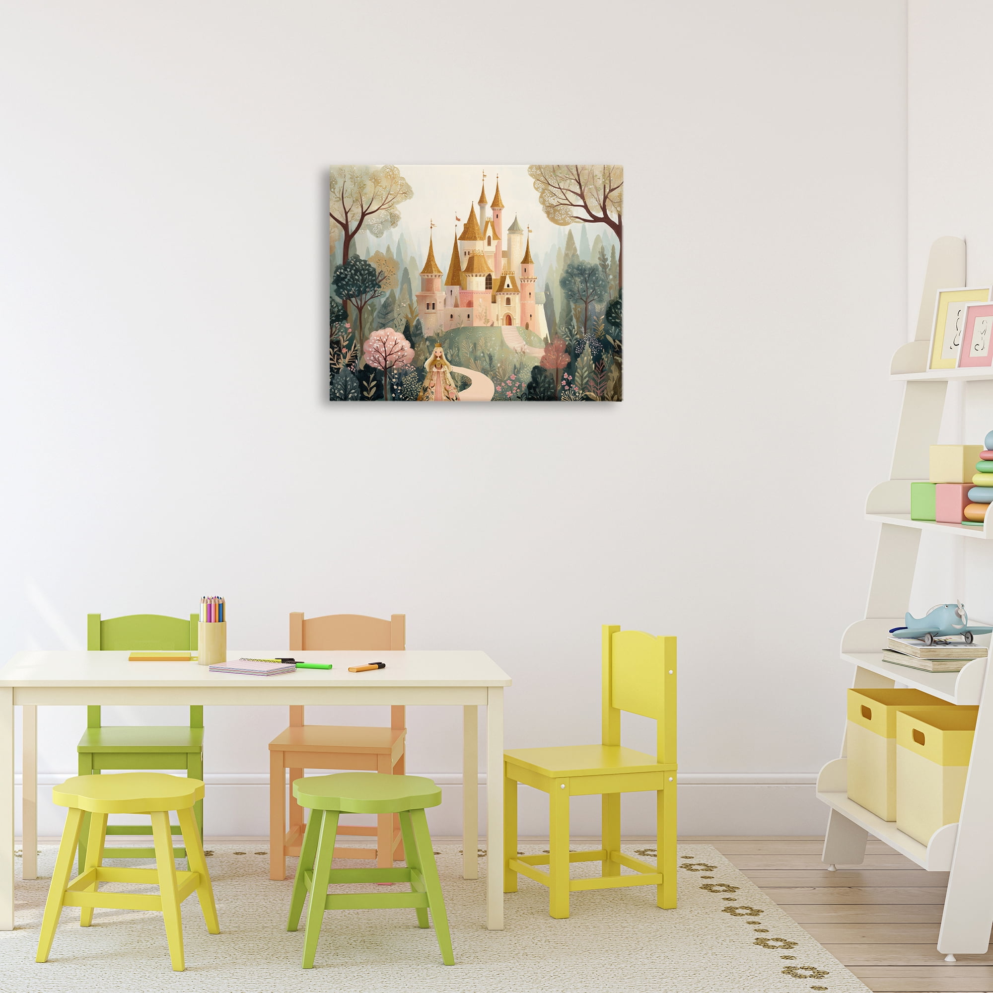 Stupell Industries Whimsical Castle Path Canvas Wall Art, design by Christine Simpson Art