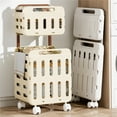 thumbnail image 3 of PP Laundry Basket With Wheels Breathable Storage Basket For Wet Environment, 3 of 21