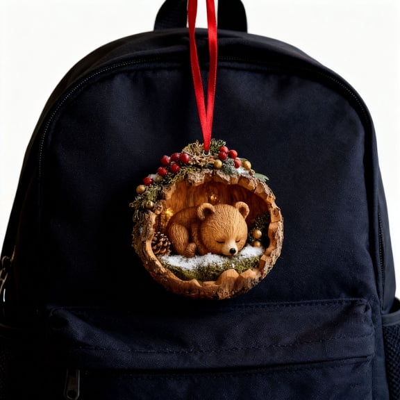 Upgraded Christmas Forest Animal Ornaments Cozy Forest Christmas Ornaments, Animal Ornament, Cozy Holiday Decorations, Cute Squirrel, Fox Designs, Rustic Tree Decorations for Home & Tree D