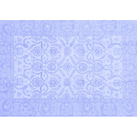 Ahgly Company Indoor Rectangle Oriental Blue Traditional Area Rugs, 3' x 5'