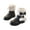 Z1-Black, variant on Kali_Store Toddler Girl Winter Boots Kids Winter shoes Ankle Boots Side Zipper Warm Non Slip Snow Boots(Khaki Size,10.5 Little Child)