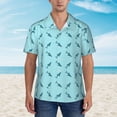 thumbnail image 4 of Daiia Party Shark Cute Hawaiian Shirt for Men Gentle Cotton Regular Short Sleeve Casual-Small, 4 of 9
