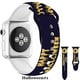 thumbnail image 2 of Correas deportivas de Halloween compatibles con Apple Watch para mujeres y hombres con estampado de calabaza y flores negras., 2 of 4