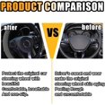 thumbnail image 3 of Bling Soft Leather Steering Wheel Cover, 15 Inch Colorful Rhinestones Auto Elastic Protector with Crystal Diamond for Women, Car Accessories for Most Cars, SUVs, Grey, 3 of 12