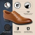 thumbnail image 2 of Marc Joseph New York Men's Baker Street Hands Free Technology Oxford, Cognac, 9.5, 2 of 6