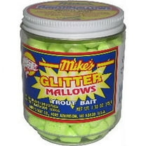 Atlas Mike's Glitter Glo Mallows Trout Dough Bait, Cheese Scented, Chartreuse