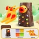 thumbnail image 1 of Juguete magnético para la familia de pájaros carpinteros: juego de alimentación con gusanos, ideal para niños. Incluye juguetes de pesca para niños y un tablero de ajedrez., 1 of 9