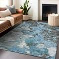 thumbnail image 6 of Dalyn Rugs Machine Washable Indoor/Outdoor Chantille Blue 5' x 7'6" Rug, 6 of 9