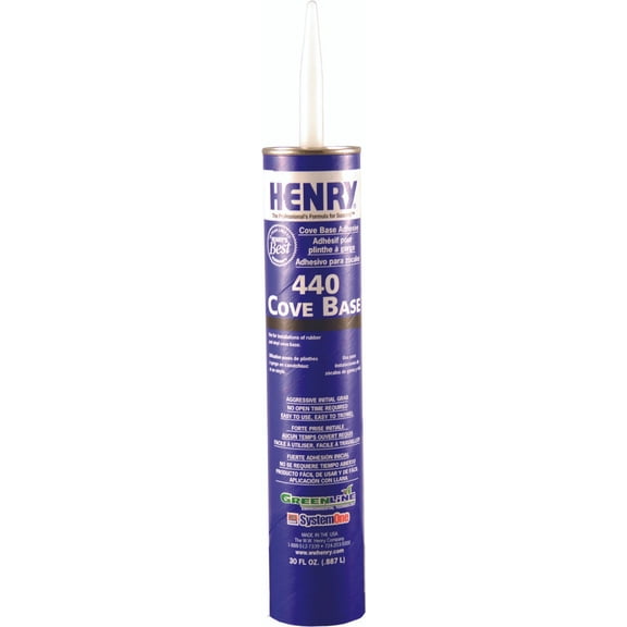 Henry 12107 30 oz Tube Of #440 Cove Base Adhesive - Quantity of 1