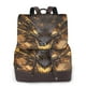 thumbnail image 1 of Balery Cool Black Gold Dragon Mochila de Cuero para Mujeres, Gran Capacidad, Bolsa de Viaje Multifuncional, Mochila de Cuero y Bolsa de Hombro para Mujeres, 1 of 4