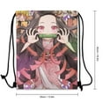 thumbnail image 3 of Kamado Nezuko Drawstring Backpacks Gym Athlete Bag Draw String Bags for Sports, Travel, Swimming, Beach, 3 of 8