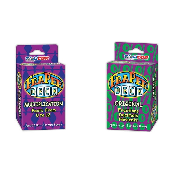 Learning Fractions Game Bundle - Multiplication, Fraction, Decimal, and Percent