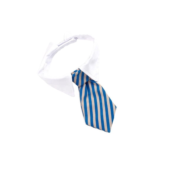 Corbata para mascotas Greeniant Azul Gris Rayas L39.5cm PT003784-12