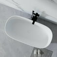 thumbnail image 2 of Barara King Modern Soaking Bathtub,Bathtub, 51'' Bathtub Resin Stone Soaking Bathtub Solid Surface Modern Tubs with Overflow and Pop-up Drain in White, 2 of 11