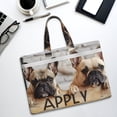 thumbnail image 6 of Kdxio Cute Bulldogs Apply File Tote Document Bag Business Briefcase Bag Document Organizer Tote Briefcase for Letter A4 Files Business Teacher Office Bag, 6 of 8