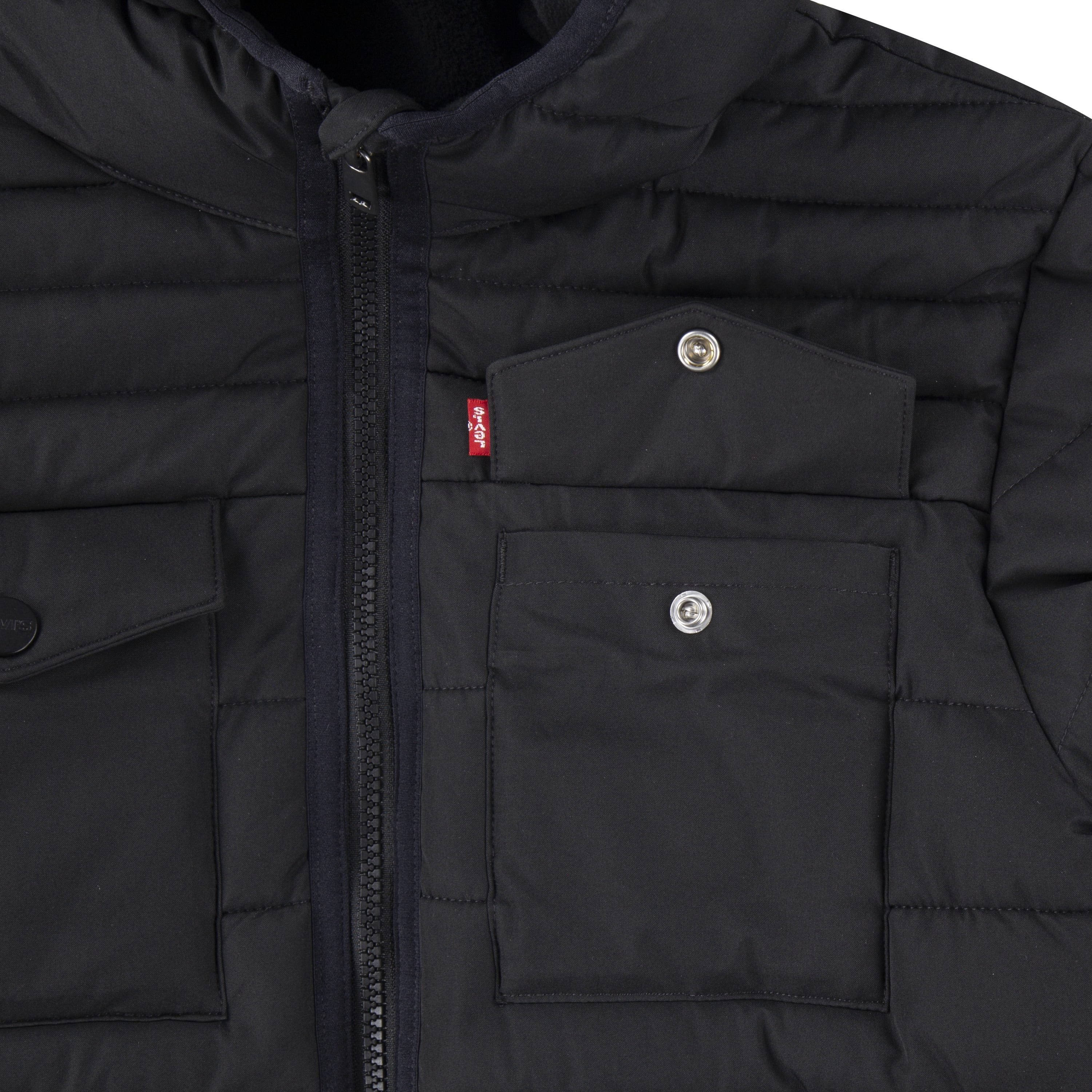 Levi's Boys' Heavyweight Puffer Jacket with Hood, Sizes 8-20