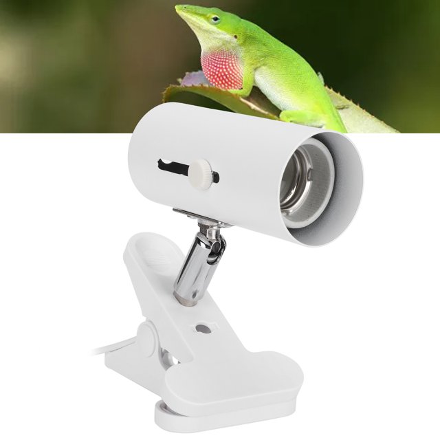 Sun Basking Lamp Bracket, Anti Scalding Metal Heat Lamps Holder Simple and Easy to Use Reptile Heat Light Fixture for Tortoise Lizard Snake Terrarium