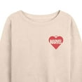 thumbnail image 3 of Marvel - Heart Valentine - Women's French Terry Pullover Long Sleeve Shirt, 3 of 5