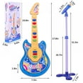 thumbnail image 3 of 1 Set Kids Guitar Kids Microphone with Stand Toddler Microphone Kids Guitar for Boys and Grils Children's Bass Guitar Speaker Microphone Set, 3 of 7