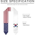 thumbnail image 6 of South Korea &amp; USA United States Flag Graduation Stole For International Student Stole Pride Cheers Shawls, 6 of 6