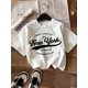 thumbnail image 1 of Young Girl Casual Simple Letter Print Short Sleeve White T-Shirt, Cotton Blended, Suitable For Summer, 1 of 5