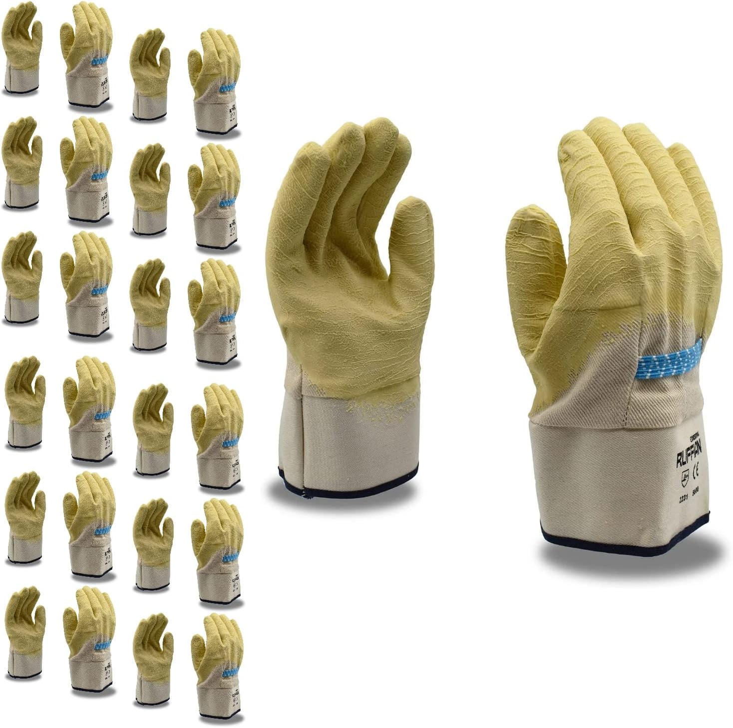 Custom Leathercraft Handyman Flex Grip Work Gloves – XX Large With Clarino Leather Palms