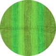 thumbnail image 1 of Ahgly Company Indoor Round Abstract Green Modern Area Rugs, 3' Round, 1 of 4