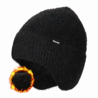 Rasta Beanie Hat Black Winter Cuffed Pom Jamaican Reggae Warm Knit