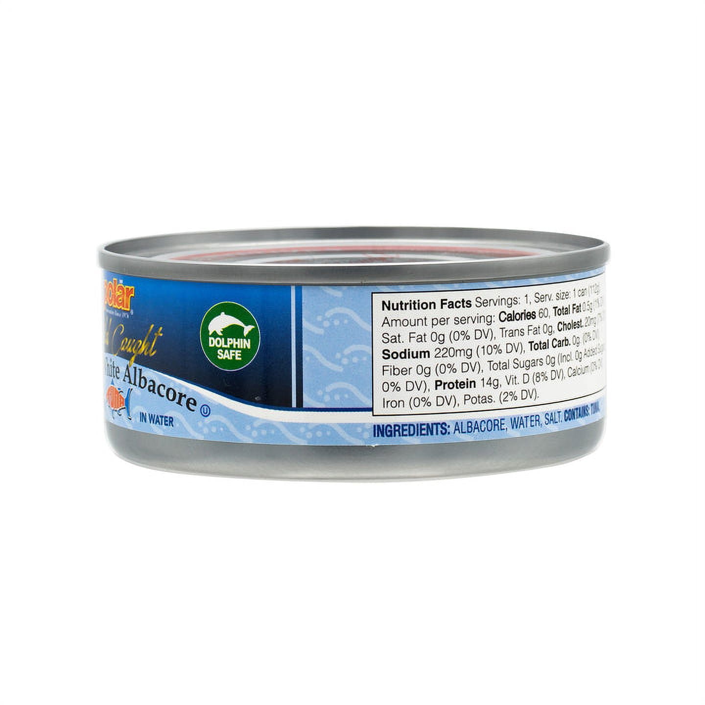 MW Polar All Natural Solid White Albacore Tuna in Water 5 oz Can (Pack of 24)