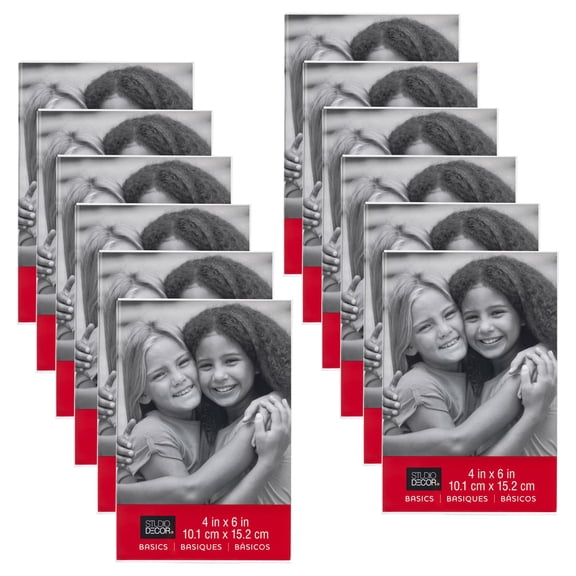 Studio Decor Acrylic 4" x 6" Magnet Frame, Basics, 12 Pack