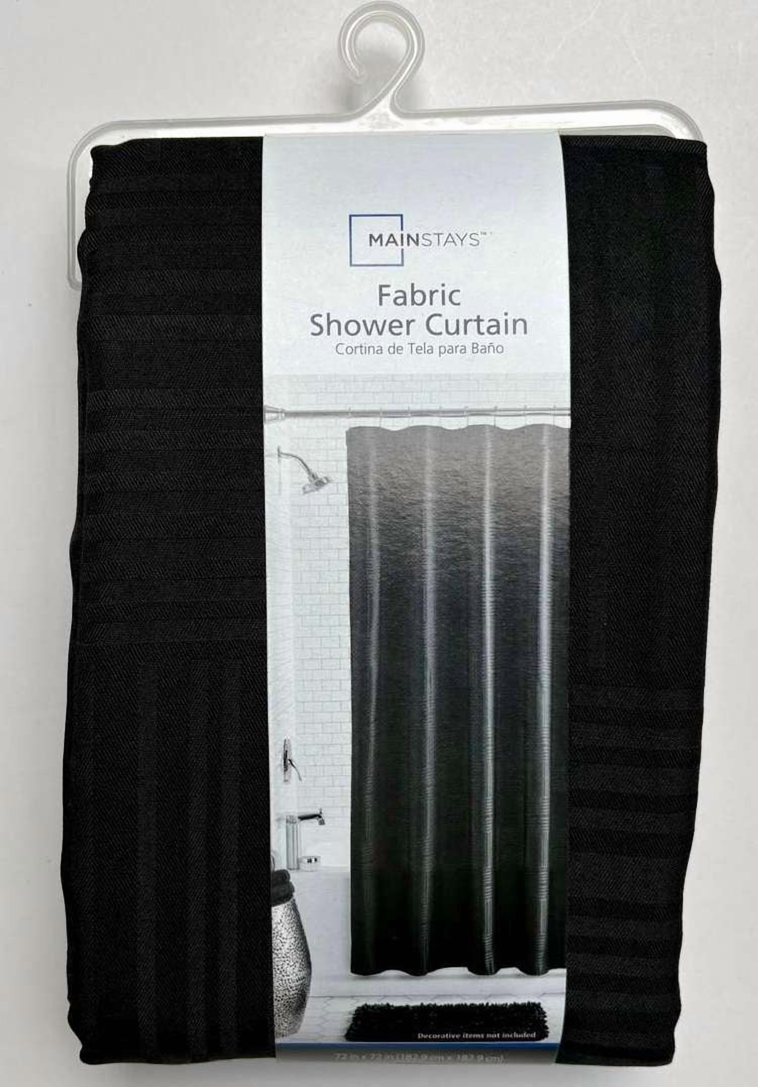 Mainstays Henderson Black Mosaic Shower Curtain photo 6