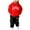Red, variant on Girls Boys Sweatsuit Set 2 Piece Long Sleeve Printed Pullover Hoodie Sweatshirt and Jogger Sweatpants Warm Fall Winter Clothes Boys Outfits Size 11-12 Years Boys Girls Fashion