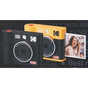 Kodak Mini Shot 3 ERA 2-in-1 instant camera and printer, 3x3 inches, yellow (camera + 8 sheets)