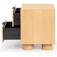 thumbnail image 3 of Safavieh Addyson Solid Wood 2 Drawer Nightstand in Natural, 3 of 15