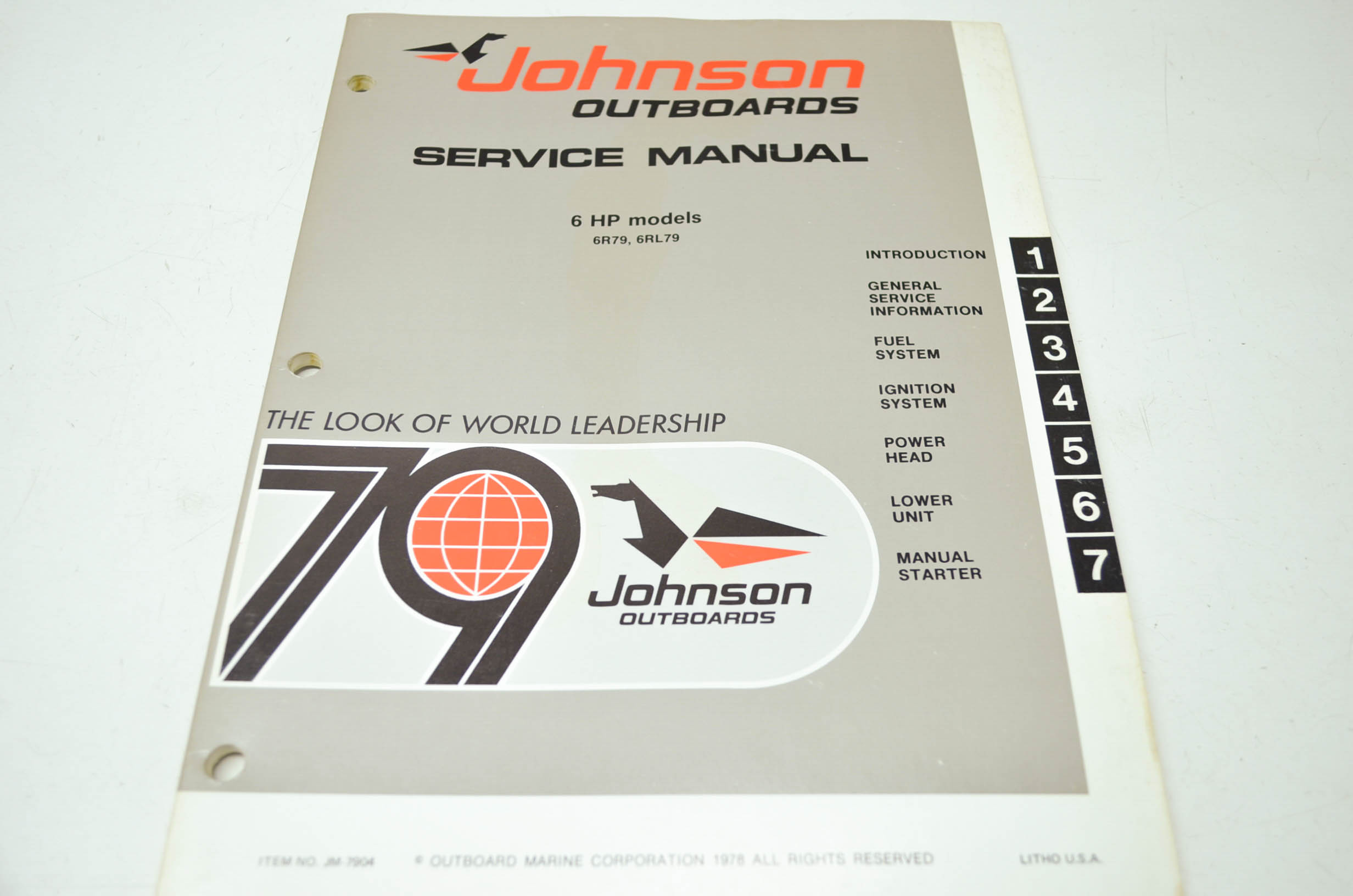 Johnson JM-7904 Outboards '79 6HP Models Service Manual QTY 1 - Walmart.com