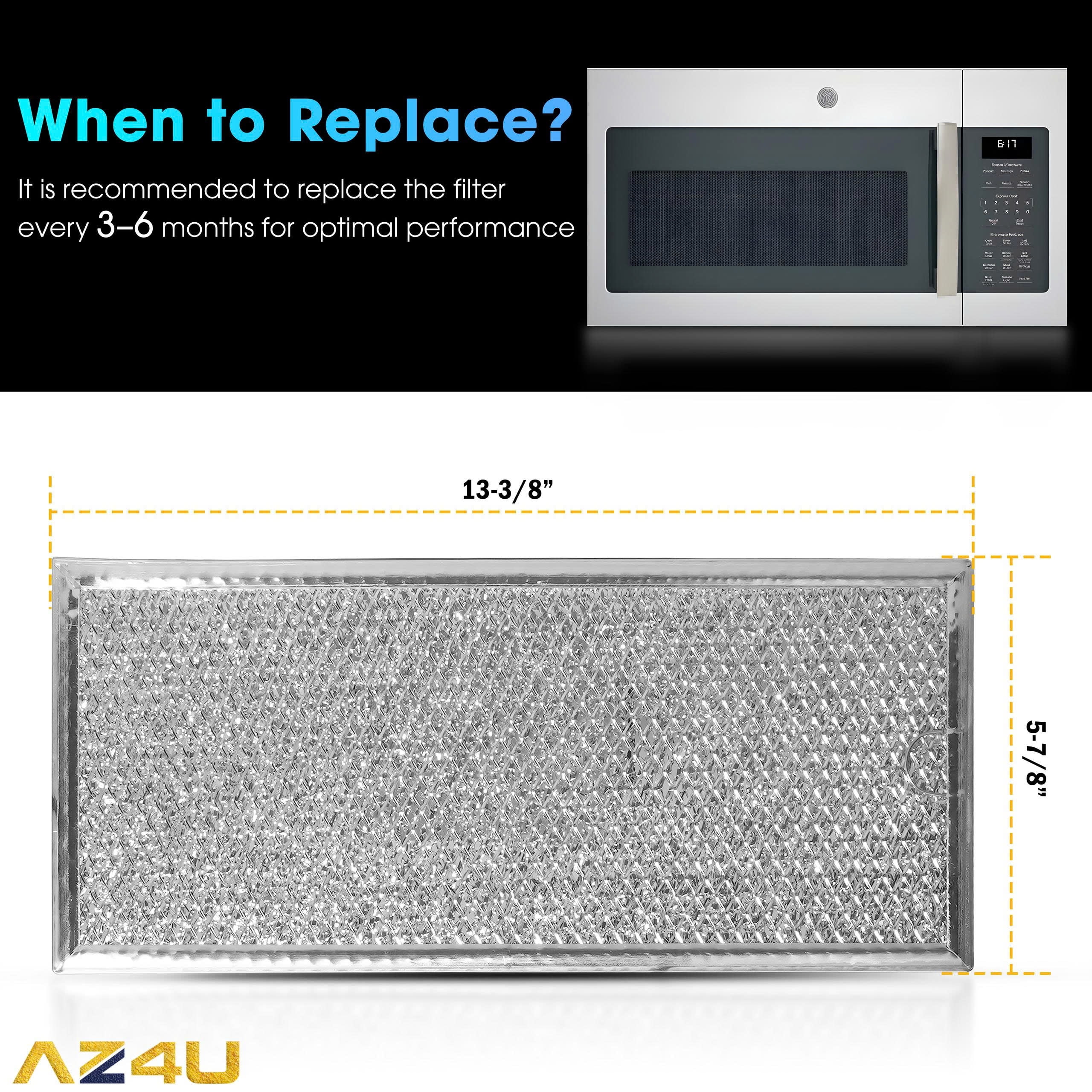 AZ4U 2 Pack Oven Grease Filter Compatible with Samsung MMV1153BAB MMV1153BAS ME18H704SFS ME18H704SFG Microwave