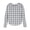 Gray, variant on GigrtiJin Girl Children Lightweight Casual Blouse Plaid Printed Crew Neck Long Sleeve Slit Tops Trendy Cozy Shirt 3-12 Years
