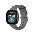 thumbnail image 1 of Hearth & Gear Round Tail Leather Watch Band For Versa4/3 And Sense1/Sense2 Replacement Strap Wheel Watch Alarm for Men Dress for Men Workout Smart Watch Dress Watch Set for Men Watch for Men Digital, 1 of 5