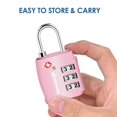 thumbnail image 3 of Candado de Seguridad GIVERARE TSA 551 Combinacion 3 Digitos para Equipaje y Casilleros 2 Unidades, 3 of 5