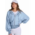 thumbnail image 4 of Sudaderas con Capucha y Cremallera para Mujer, Sudaderas , Casuales, Cómodas y Bonitas, Chaquetas con Cremallera, Conjuntos de Otoño A . Azul M, 4 of 10