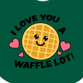 thumbnail image 3 of Inktastic I Love You a Waffle Lot with Cute Happy Waffle Boys or Girls Baby Bib, 3 of 3