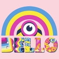thumbnail image 2 of Junior's Minions: The Rise of Gru Bello Rainbow Arch  Graphic Tee Light Pink Large, 2 of 3