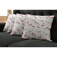 thumbnail image 5 of Ambesonne Flamingo Throw Pillow Cover 4 Pack, Exotic Birds Pattern, 18", Pale Pink Coral, 5 of 5