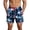 Navy, variant on Bainana Swim Trunks With Liner For Mens Star Print Elastic Waist Straight Leg Board Shorts Men'S Summer Holiday Beach Pool Hawaii Swim Shorts Navy Size L