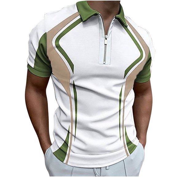 Polo Shirts for Men,Men's Polo Shirt Short Sleeve Knit Shirt Casual Lightweight Turn Down Collar Business Tops