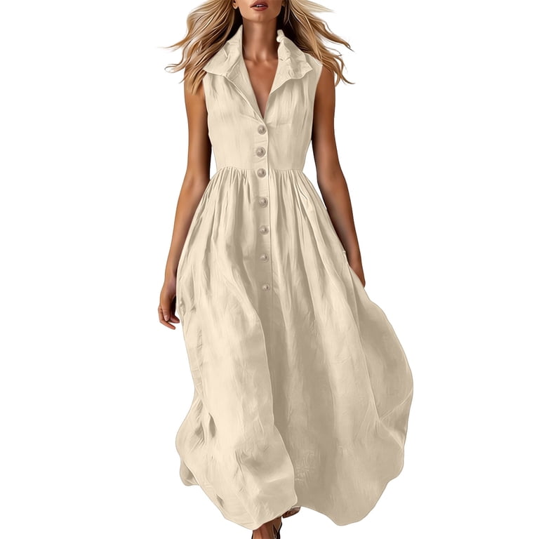 ladies beige dresses XUNRYAN Mature Midi Petite Women Classy Floral Lace High Waisted Flowy Swing Mesh Chiffon Dress Evening Party Gold : Clothing, Shoes & Jewelry with a layered ruffled texture that is guaranteed to capture everyones eye. Dress Women Ndbuld Ladies' Casual