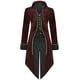 thumbnail image 1 of Chaqueta estilo frac SIAEAMRG Steampunk para hombre, talla XL, color rojo, 1 of 6