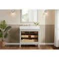 thumbnail image 4 of Legion Furniture WS2518-36-SS 36 in. Silver Strand Finish Solid Wood Sink Vanity, 1 in. Artificial Stone Top, 4 of 4