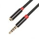 thumbnail image 1 of 3.5mm Jack AUX AUDIO Male to Female Extension Cable with Microphone Stereo 3.5 Audio Adapter for PC, 1 of 5